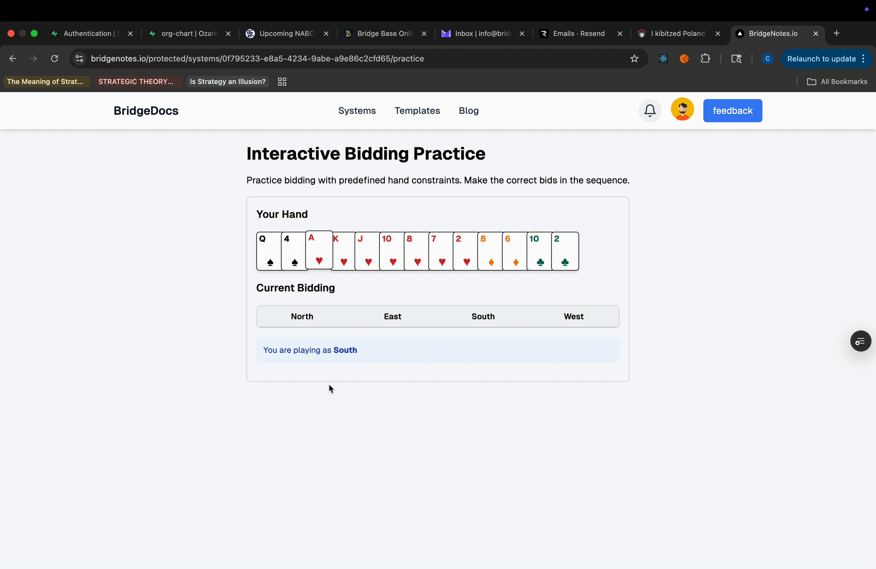Bidding Practice Demo